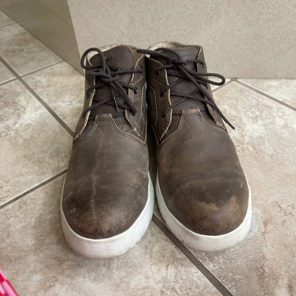 Red Wing Mens zero G lite chukka Brown Leather Boots safety toe USA size 10D